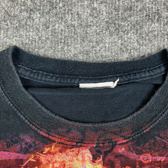 House of Blues T-Shirt Mens XL Black Skull Graphic Rock Burnout Style Tee - Picture 5 of 7